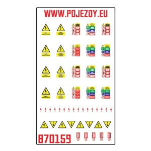 H0 - Výstražné značky elektro - typ 1