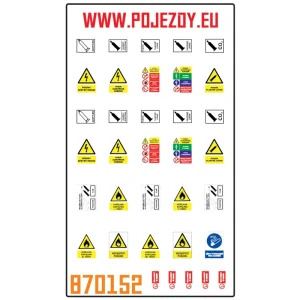 H0 - Výstražné značky tlakové lahve a hořlaviny