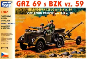 Gaz 69 s Bzk. vz. 59 1:87
