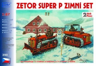 Zetor Super P, zimní set, 2ks 1:87