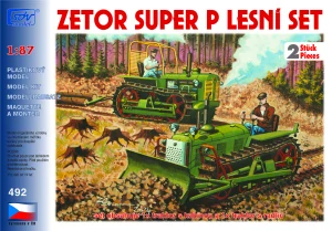  Zetor Super P, lesní set, 2ks 1:87