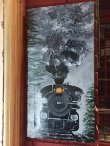 Obraz - Parní lokomotiva - 30x60cm