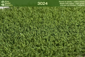 Plevel se stonky - světle zelená - AMS-3024