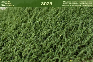 Plevel se stonky - středně zelená - AMS-3025