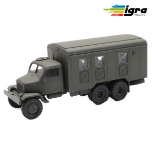 Praga V3S skříň vojenská H0 1/87