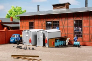 H0 - Kůlny z vlnitého plechu pro skladování oleje