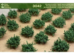 30 malých keříků - lipově zelená (jemné listí) - AMS-3042