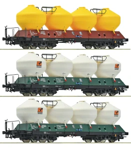 H0 - set 3 vozů na sypké hmoty Uacs ČD, Vitošov, Ep. VI