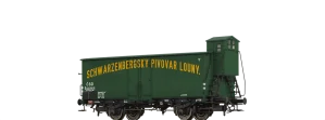 H0 - Krytý nákladní vůz ČSD Gb "Schwarzenbergsky Pivovar Louny", ep. II