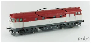 H0 - náhradní leptaný kryt výdechu T4781001, lakovaný MTB