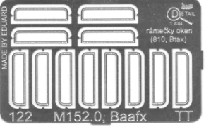 TT - Doplňky vozu Baafx (Btax, BDtax) rámečky oken