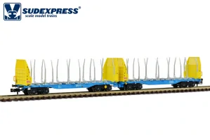 TT - dvojitý klanicový vůz Sggmrrs na převoz dřeva Innofreight 'GigaWood', 105-6