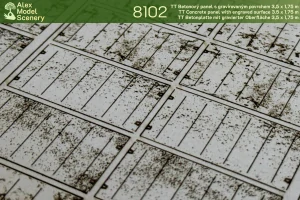 Gravírovaný betonový panel s drážkami 3x1,75 m - TT