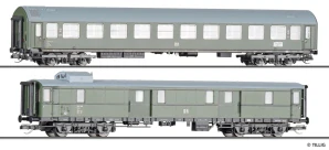 TT - set vozů DR, D 118 Leipzig-Köln, rychlíkový 2.tř. Y a zavazadlový Pw4i-32