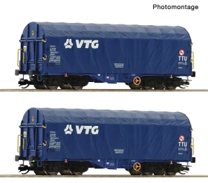 TT - 2dílná sada plachtových vozů VTG