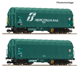 TT - 2dílná sada plachtových vozů Mercitalia Rail