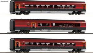 TT - DCC doplňující sada vozů Railjet ÖBB, ep. VI s osvětlením