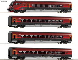 TT - základní sada vozů Railjet ÖBB s řídicím vozem