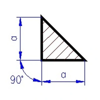 Profily trojúhelníkového průřezu - šířka (a) - 3mm - 1ks, 330mm