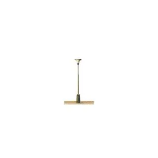 H0 - Parková lampa šedá typ B - žluté světlo