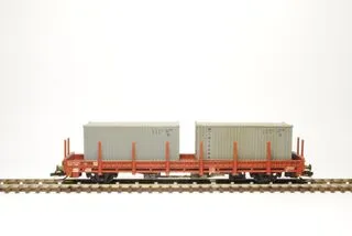 Nízkostěnný vůz Kbkks 10 ČD/ČDC 1:120