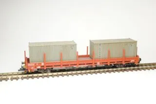 Nízkostěnný vůz Kbkks 10 ŽSR/ZSSK 1:120