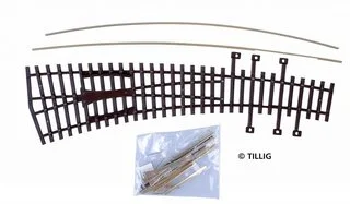 82410 Tillig H0 Bahn - IBW levá - oblouková výhybka levá / stavebnice