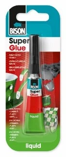 BISON SUPER GLUE LIQUID 3 g v krabičce