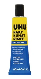 UHU Hart Kunststoff 33 ml/30 g - na tvrdé plasty