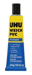 UHU Weich PVC 30 ml/30 g - na měkké plasty se záplatou