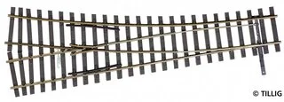 85323 Tillig H0 Bahn - EW2 - výhybka pravá, úhel srdcovky 15°