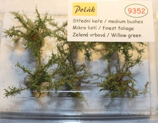 Keře - Střední keře - mikro listí - Zelená vrbová, Polák 9352
