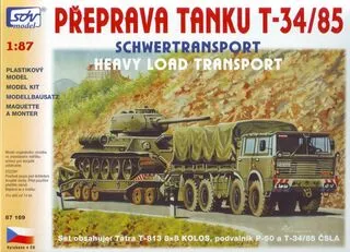 Tatra 813 8×8, P-50, T-34/85 1:87