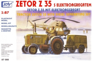 Zetor 35 s elektroagregátem 1:87