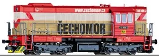 02758 Tillig TT Bahn - Dieselová lokomotiva řady 740, „ČECHOMOR“, KDS s.r.o. Kladno
