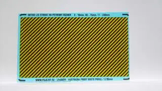 TT - žlutočerná výstražná plocha - pravá