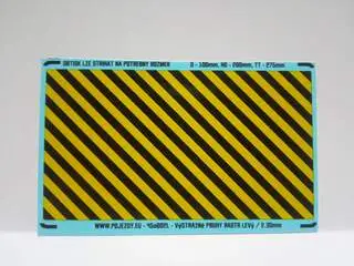 0 - Žlutočerná výstražná plocha (L)