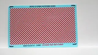 TT - Červenobílá výstražná plocha - obtisk