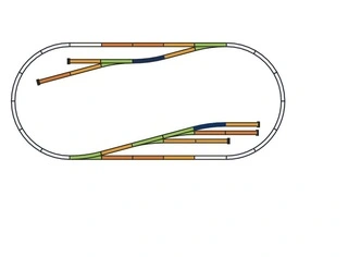 H0 - set rozšíření kolejí A-Gleis: D ,,Nákladní nádraží ,,