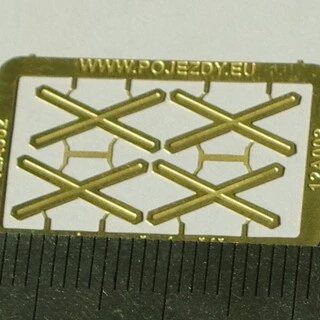 H0 - Výstražné kříže pro jednokolejný přejezd (velký)