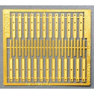 H0 - "U" sloupky zábradlí (12 + 12 ks)