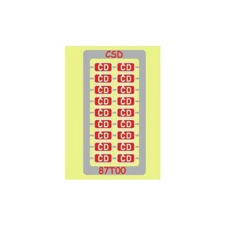 H0 - ČD 3.2 x 1.65 mm vlastnické tabulky