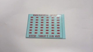 H0 - Logo Č_D 3.2 x 1.65 mm pro os. vozy