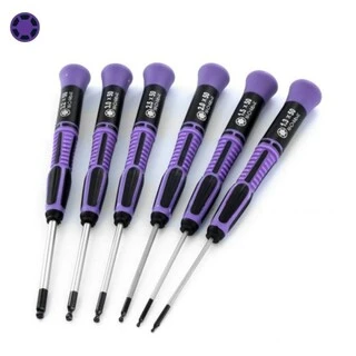 Šroubováky ballpoint 1.3-3.2 mm, sada 6 ks (fialové)