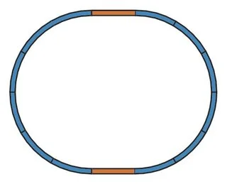 55300 PIKO - Set kolejí A-Gleis: A