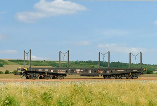 Plošinový vůz Sammp 10 ČD/ČDC 1:120