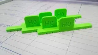 Roztečník H0 -  46, 52, 57 a 64mm - 5ks