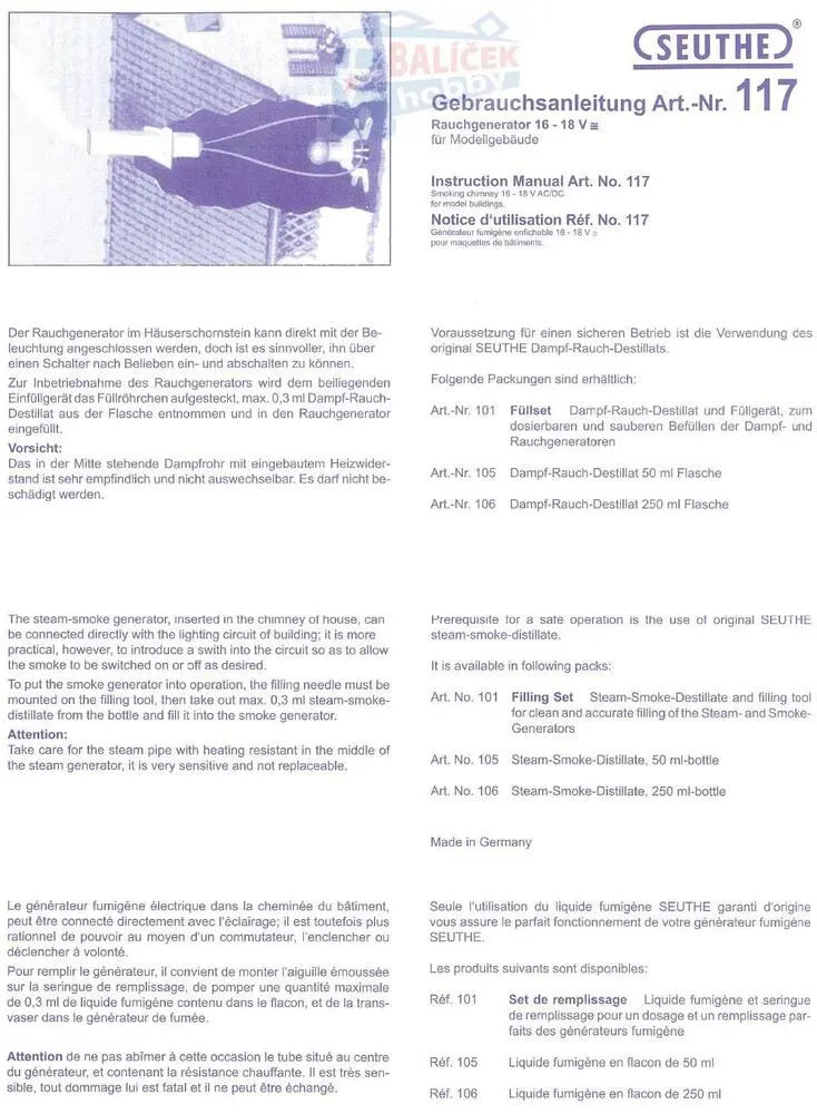 Zimo - RAUSI2 pulsní kouřový generátor