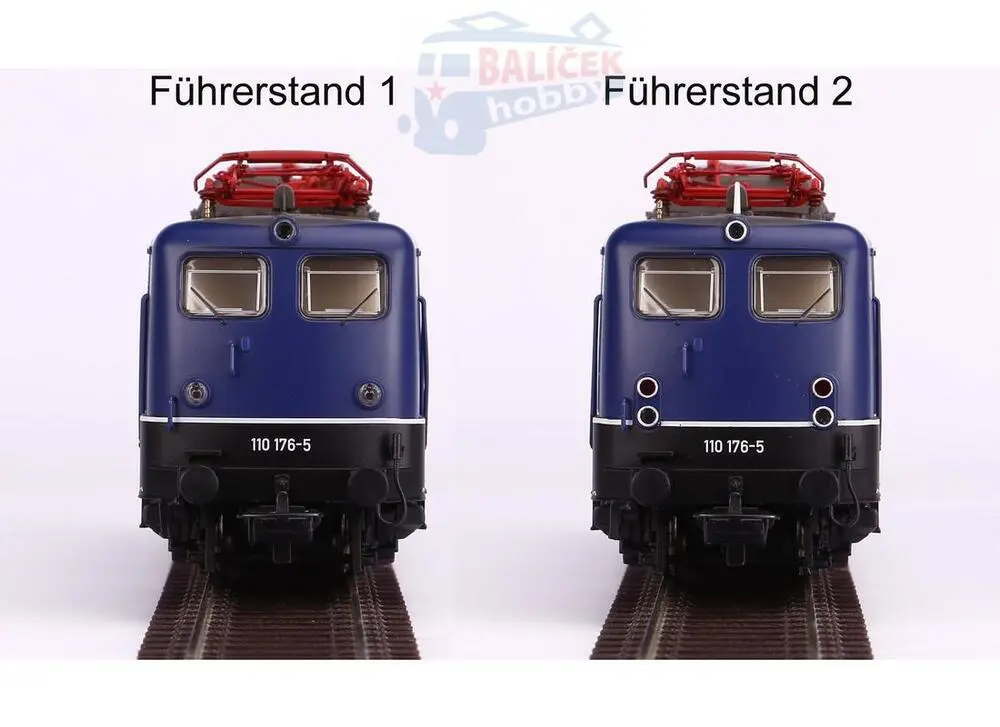 51753 PIKO - H0 - Elektrická lokomotiva řady 110, s různými čely