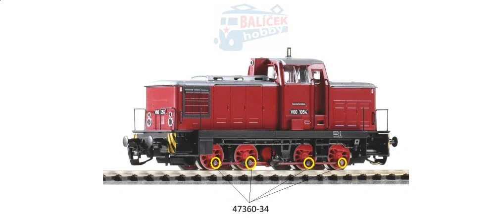 47540-46 Piko - Náhradní díl, osvětlení interiéru, vrchní okna